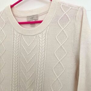 Cream Loft Sweater Size Large